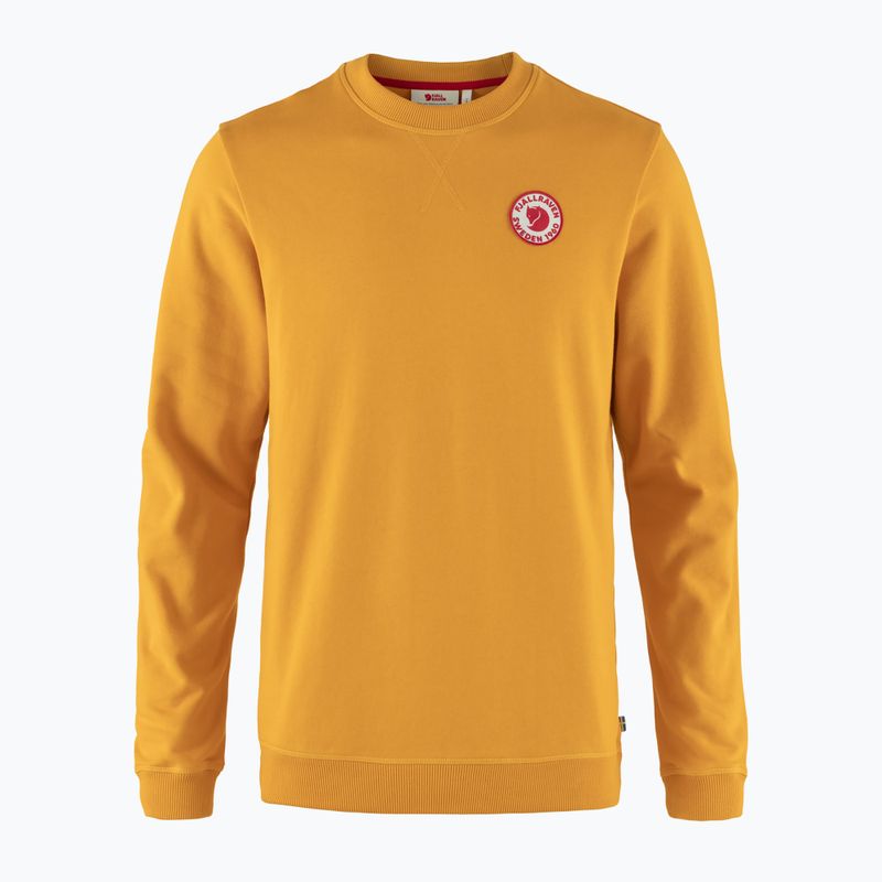 Herren-Trekking-Sweatshirt Fjällräven 1960 Logo Badge Sweater 161 senfgelb