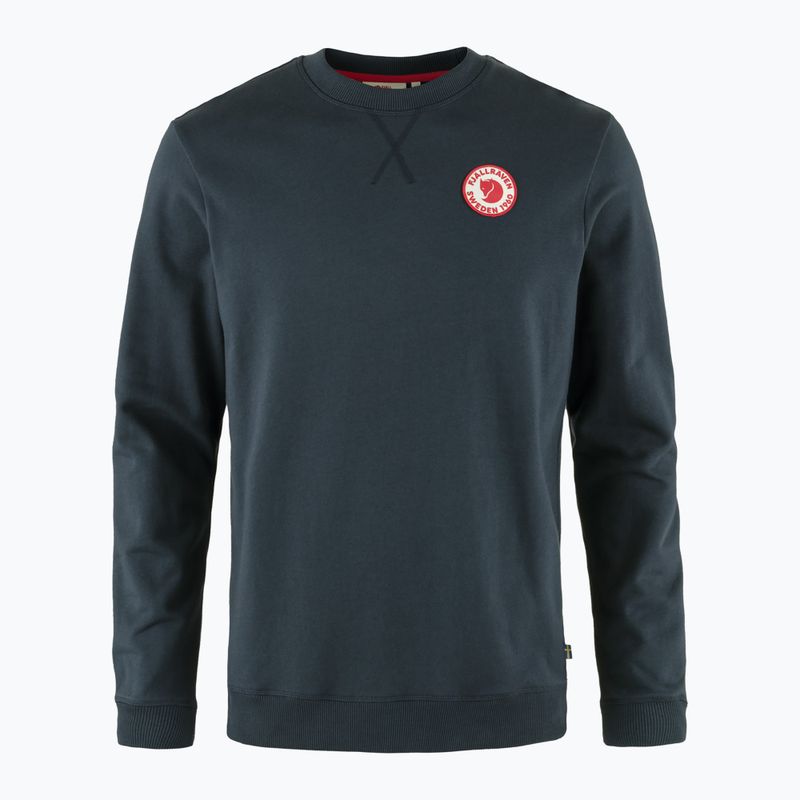 Herren-Trekking-Sweatshirt Fjällräven 1960 Logo Badge Sweater 555 dark navy 4