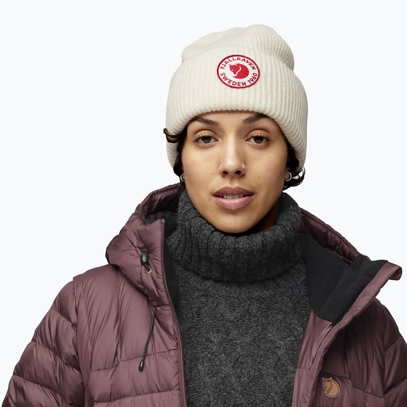Wintermütze Fjällräven 1960 Logo Hat chalk white 3