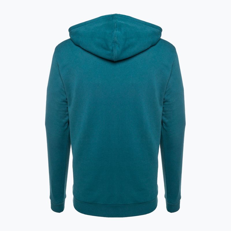 Herren-Trekking-Sweatshirt Fjällräven Logo Hoodie Tiefsee 2