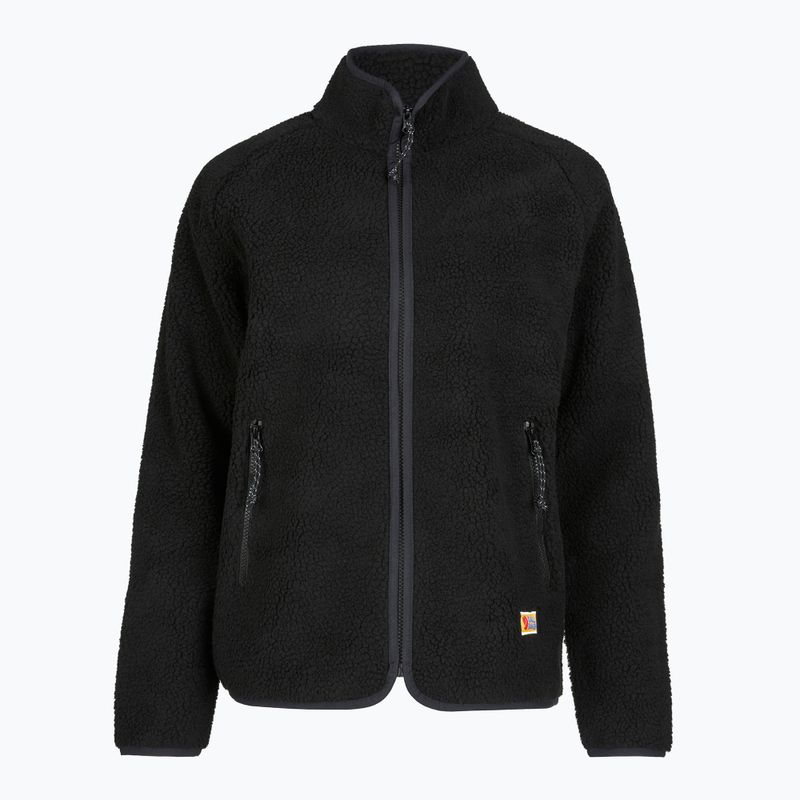 Hoodie Sweatshirt Damen Fjällräven Vardag Pile black