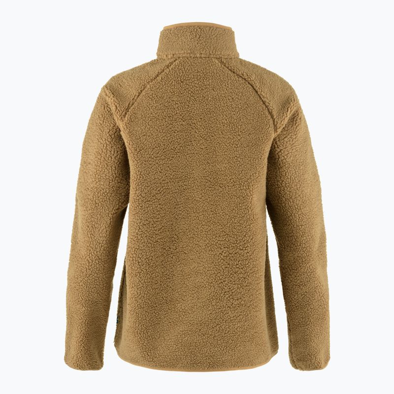 Hoodie Sweatshirt Damen Fjällräven Vardag Pile buckwheat brown 6
