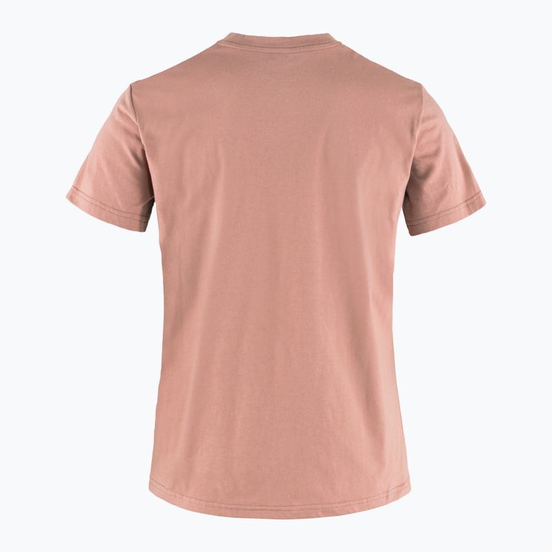 Trekking Shirt Damen Fjällräven Fox Boxy Logo dusty Rosa 2