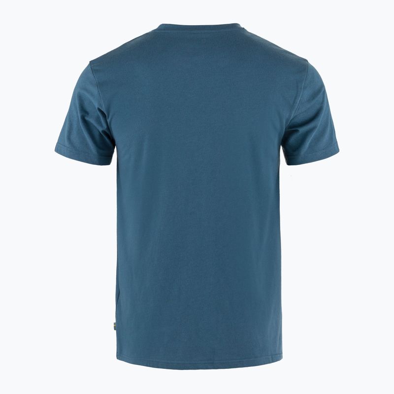 Herren Fjällräven 1960 Logo-T-Shirt indigoblau 2