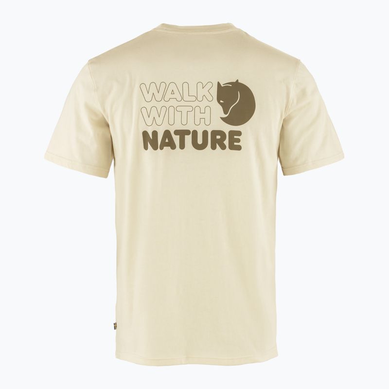 Herren T-Shirt Fjällräven Walk With Nature chalk white 2