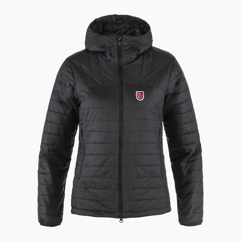 Damen Daunenjacke Fjällräven Expedition X-lätt Hoodie schwarz