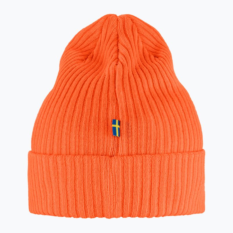 Wintermütze Fjällräven Rib Hat safety orange 3