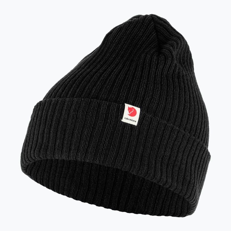 Fjällräven Rib Hat Wintermütze schwarz