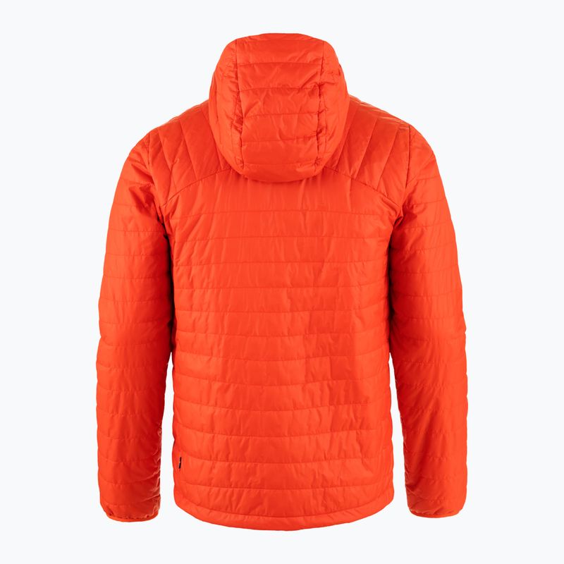 Herren Fjällräven Expedition X-Lätt Hoodie Daunenjacke Flamme orange 2