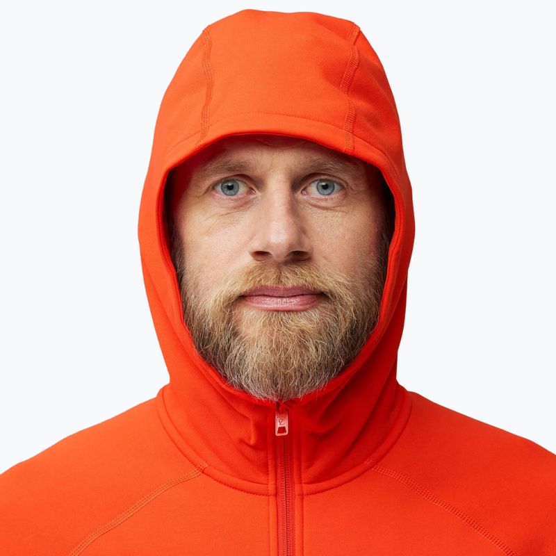 Herren-Trekkingjacke Fjällräven Expedition Fleece Hoodie flammend orange 6