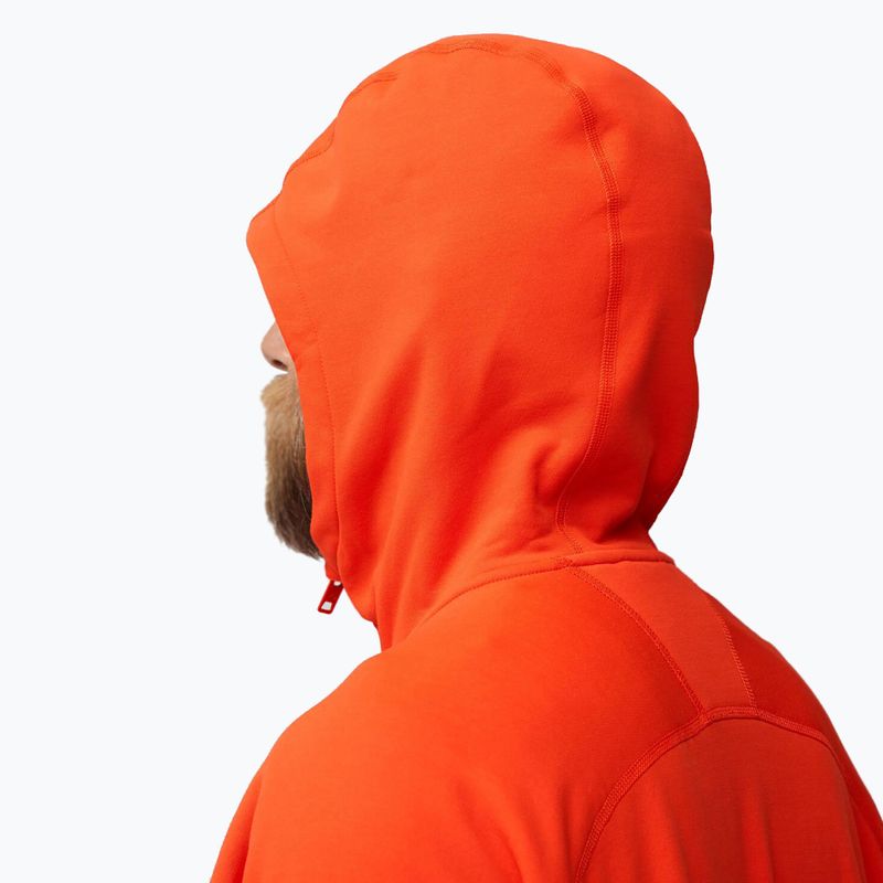 Herren-Trekkingjacke Fjällräven Expedition Fleece Hoodie flammend orange 7