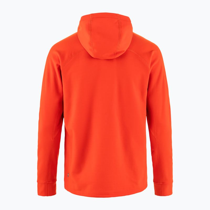 Herren-Trekkingjacke Fjällräven Expedition Fleece Hoodie flammend orange 12