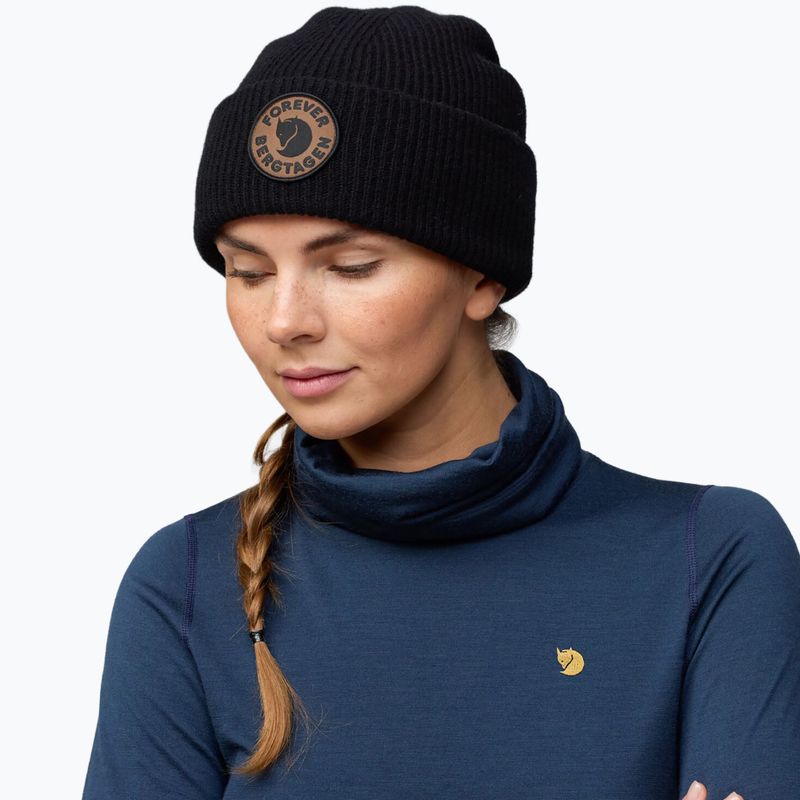 Wintermütze Fjällräven Bergtagen Forever Wool black 5