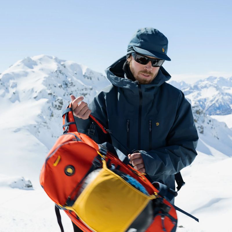 Trekkingrucksack Fjällräven Bergtagen Touring 30 l flame orange/mountain blue 25