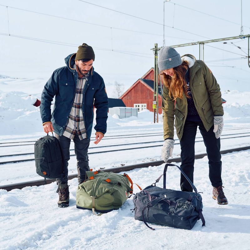 Fjällräven Färden Duffel 80 l Kohle schwarz Reisetasche 9