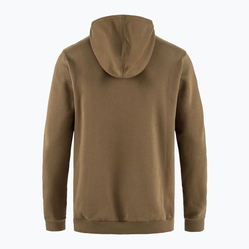 Herren Fjällräven Logo Hoodie holzbraun 2