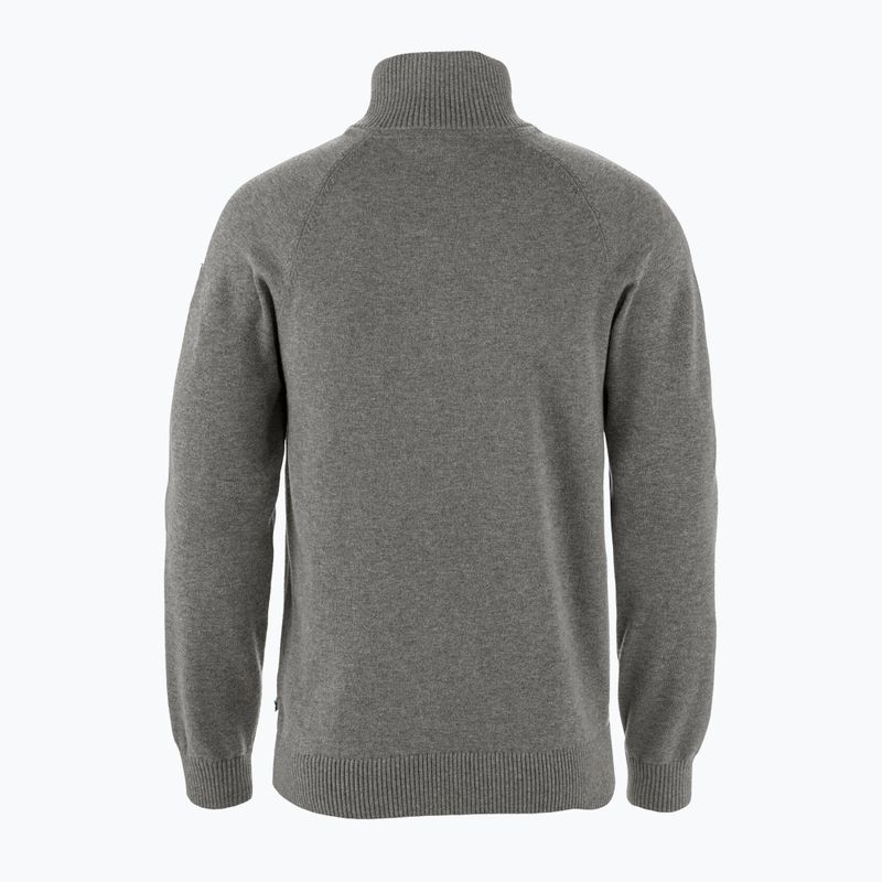 Trekking Hoodie Sweatshirt Herren Fjällräven Övik Lite Half Zip grey 2