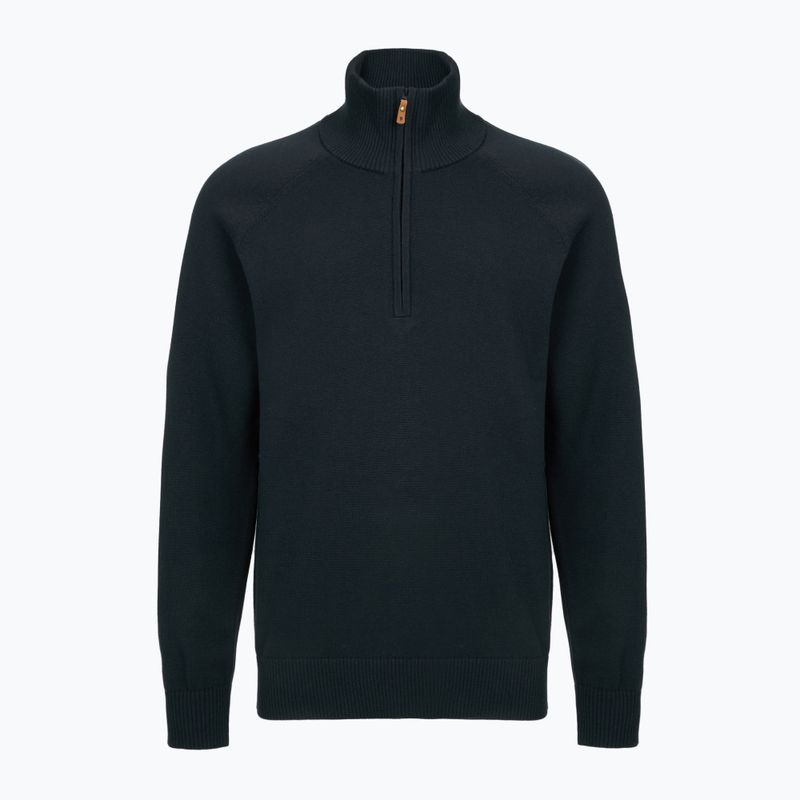 Trekking Hoodie Sweatshirt Herren Fjällräven Övik Lite Half Zip dark navy