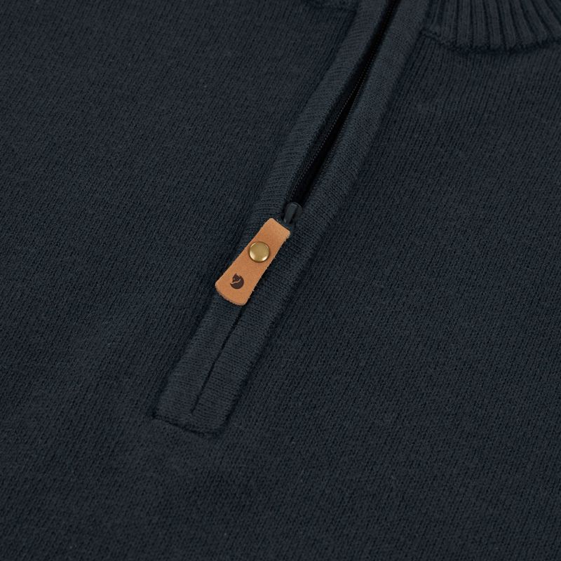 Trekking Hoodie Sweatshirt Herren Fjällräven Övik Lite Half Zip dark navy 3