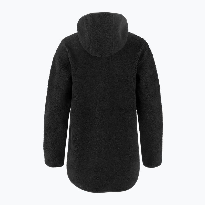 Hoodie Sweatshirt Damen Fjällräven Vardag Pile Fleece Long black 6