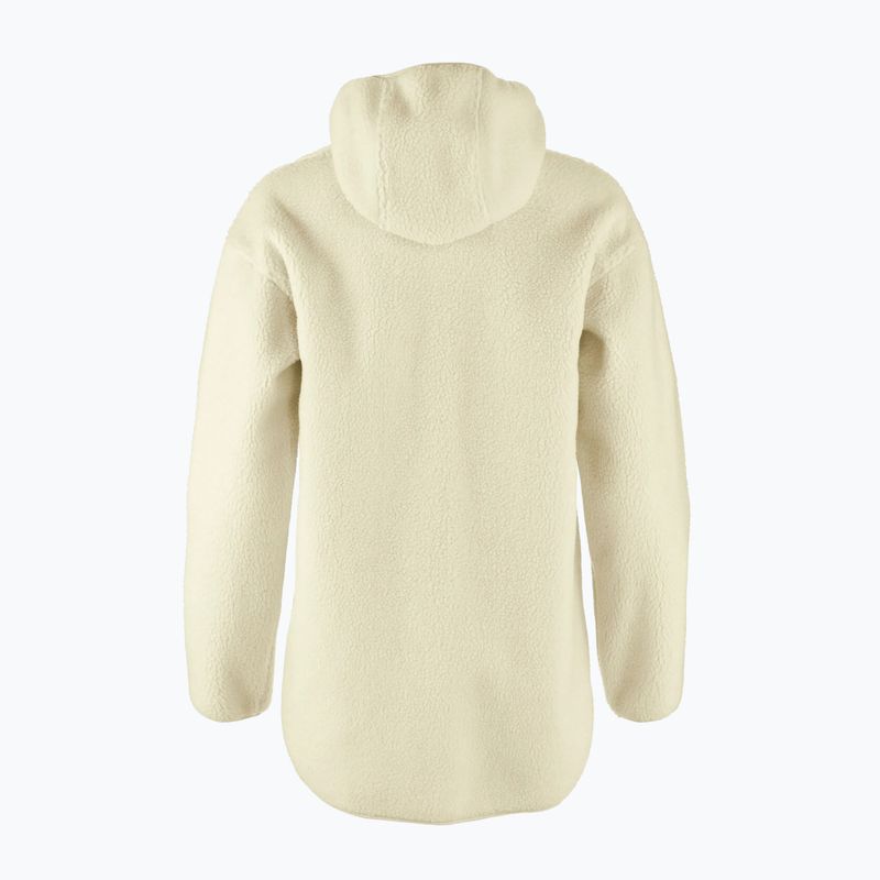 Hoodie Sweatshirt Damen Fjällräven Vardag Pile Fleece Long chalk white 2
