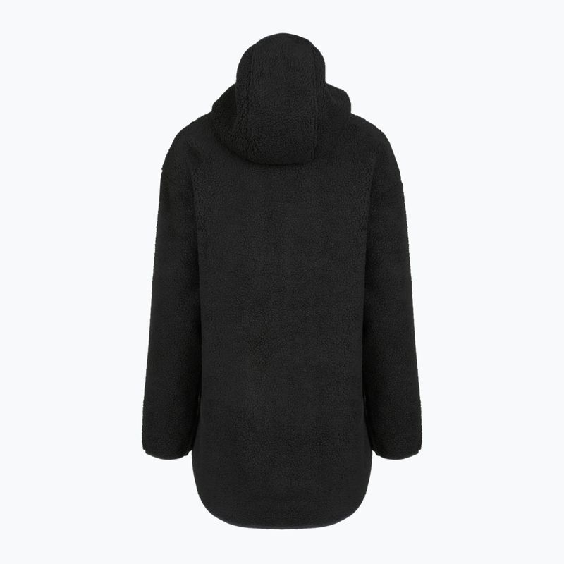 Hoodie Sweatshirt Damen Fjällräven Vardag Pile Fleece Long black 2