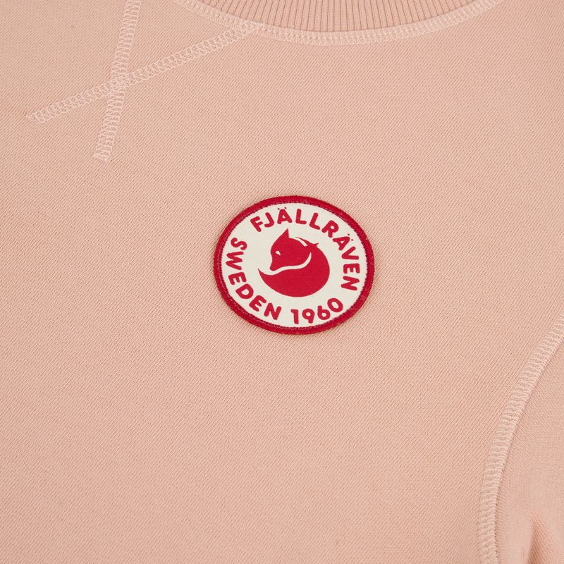 Hoodie Sweatshirt Herren Fjällräven 1960 Logo Badge Sweater chalk rose 3