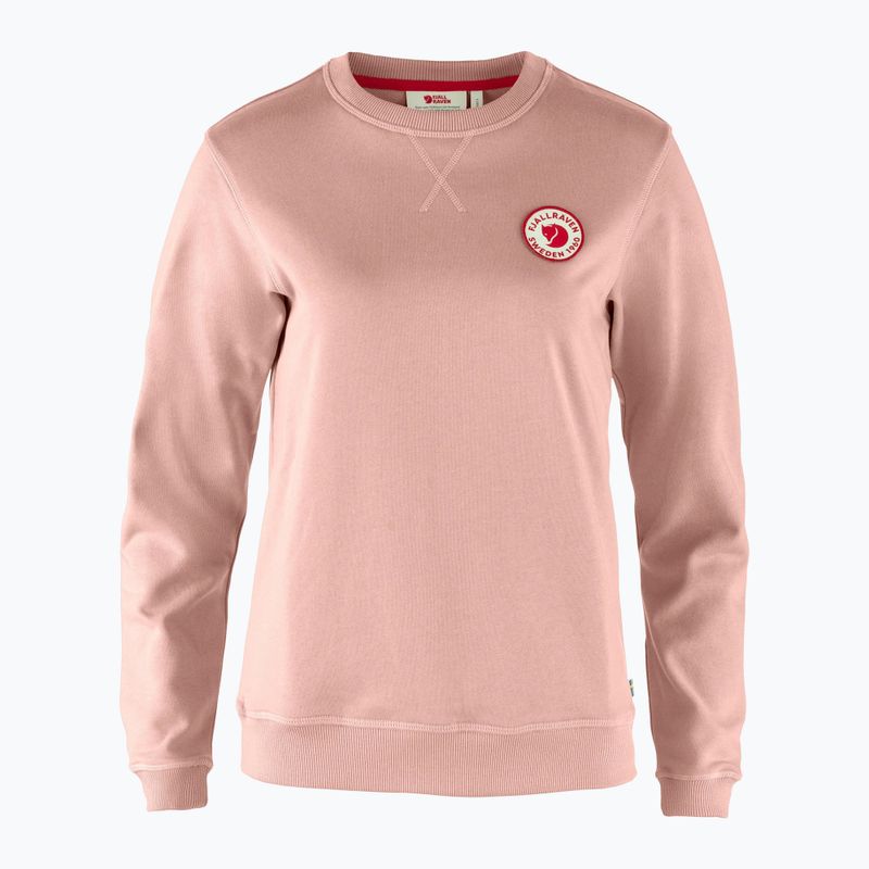 Hoodie Sweatshirt Herren Fjällräven 1960 Logo Badge Sweater chalk rose