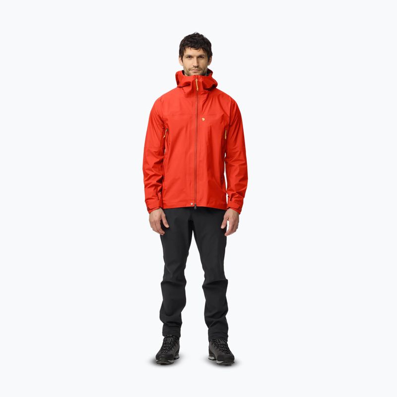Herren-Softshelljacke Fjällräven Bergtagen GTX Lite flame orange 2
