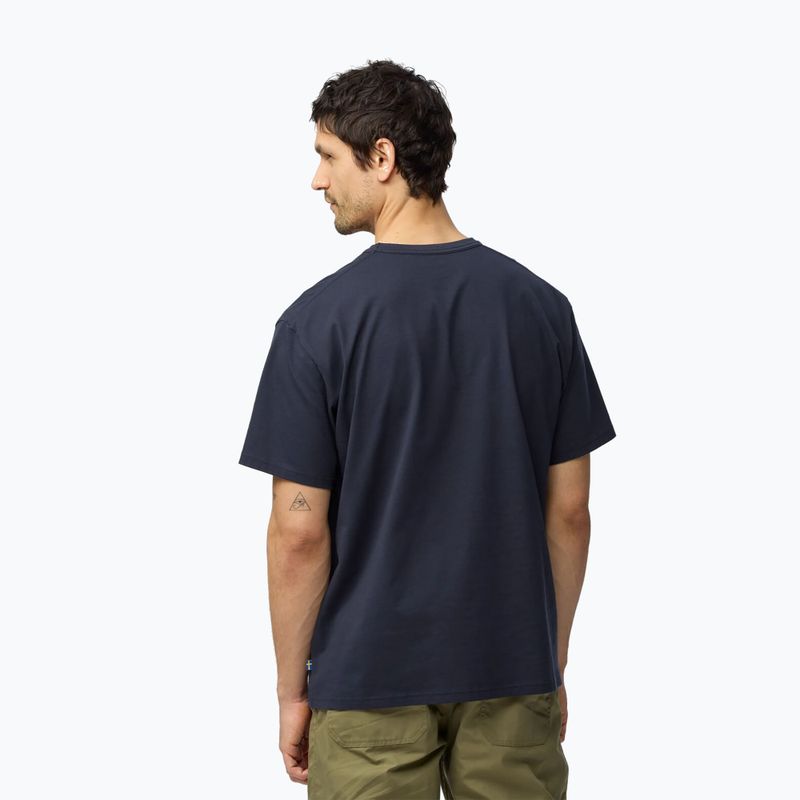Herren T-Shirt Fjällräven Relaxed dark navy 2