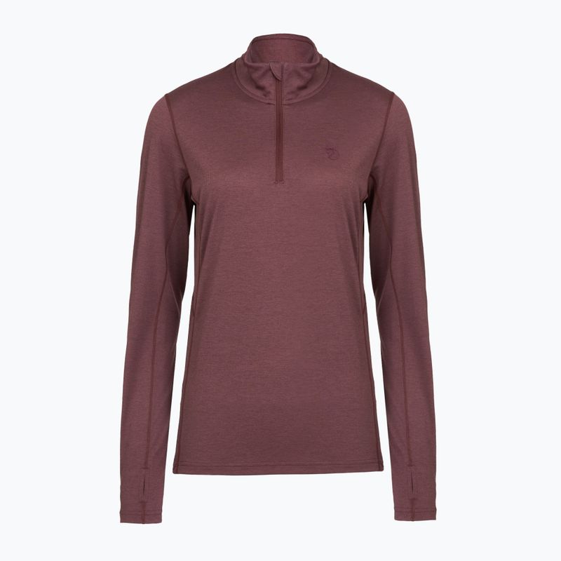 Damen-Trekkingpullover Fjällräven Abisko Day Hike Half Zip port