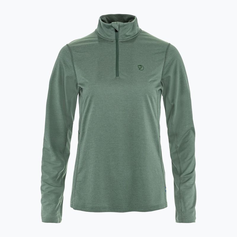 Damen-Trekkingpullover Fjällräven Abisko Day Hike Half Zip patina green 9