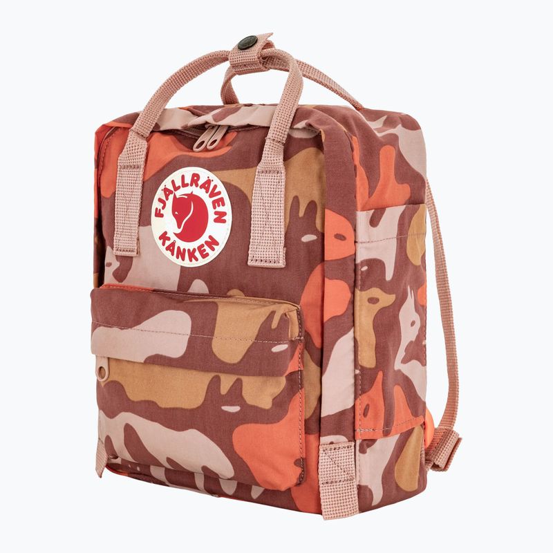 Stadtrucksack Fjällräven Kanken Graphics Mini 7 l chalkrose/hidden animals 2
