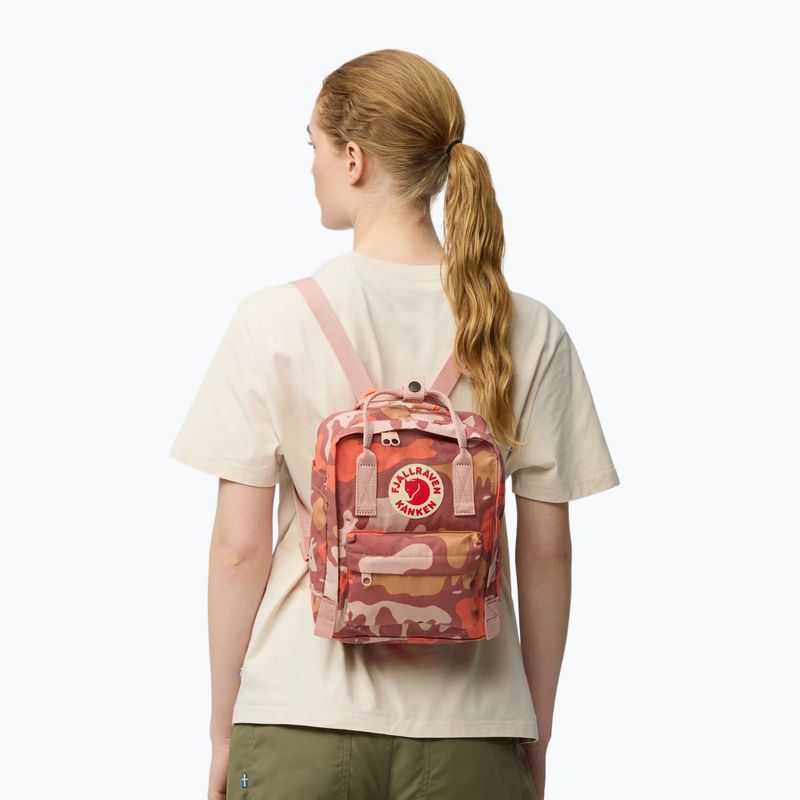 Stadtrucksack Fjällräven Kanken Graphics Mini 7 l chalkrose/hidden animals 4