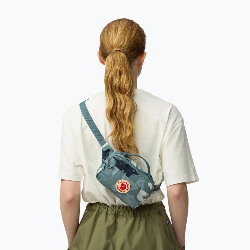 Bauchtasche Fjällräven Kanken Graphics Hip Pack nimbus blue/hidden animals 5