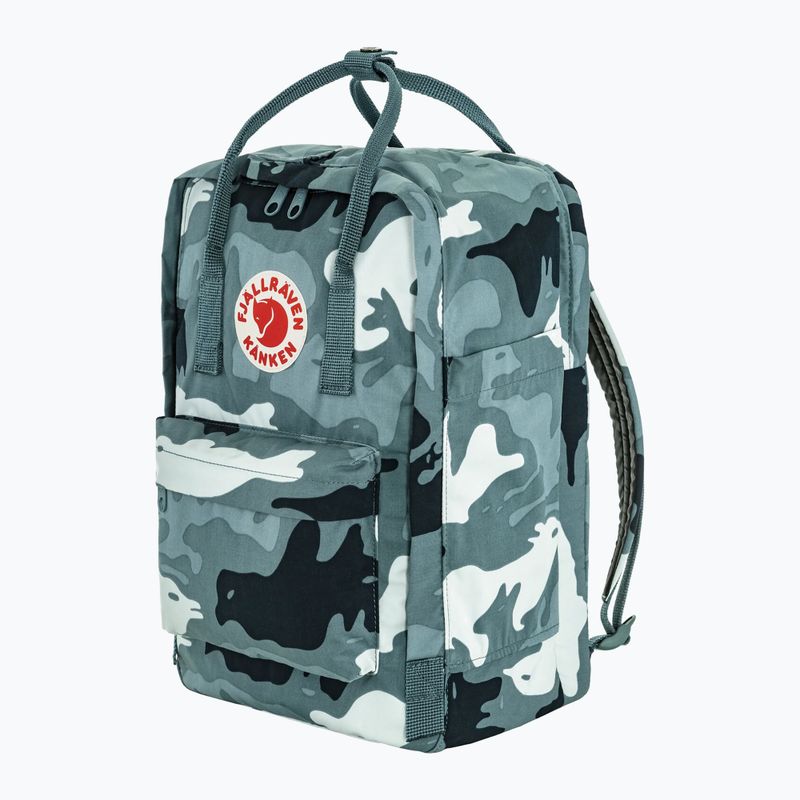 Stadtrucksack Fjällräven Kanken Graphics Laptop 15" 18 l nimbus blue/hidden animals 2