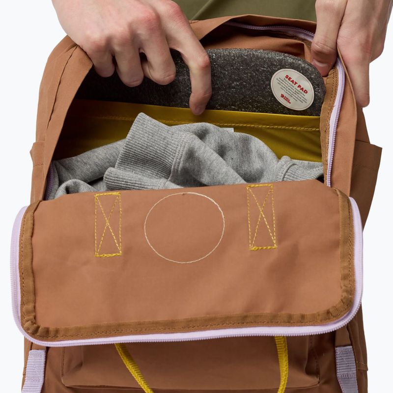 Cityrucksack Fjällräven Kånken Concept 16 l khaki dust/kantarell 4