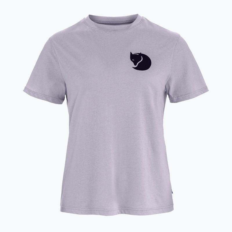 Damen T-Shirt Fjällräven Fox Boxy Logo lavender mist