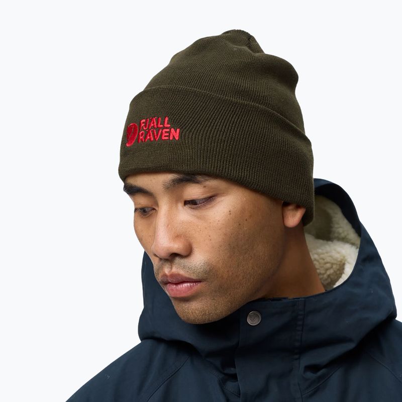 Wintermütze Fjällräven Vardag Beanie deep forest 5