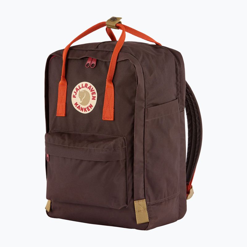 Cityrucksack Fjällräven Kanken Koncept Laptop 15" 18 l black oak/rowan red 2