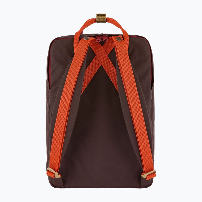 Cityrucksack Fjällräven Kanken Koncept Laptop 15" 18 l black oak/rowan red 3