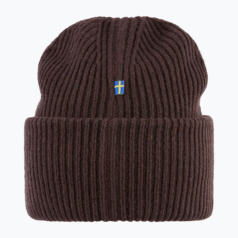 Wintermütze Fjällräven 1960 Logo Hat black oak 3