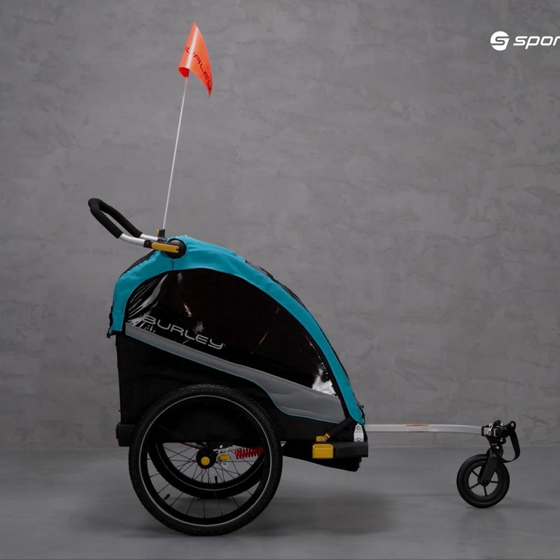 Burley D'Lite X Single Fahrradanhänger blau BU-938102 14