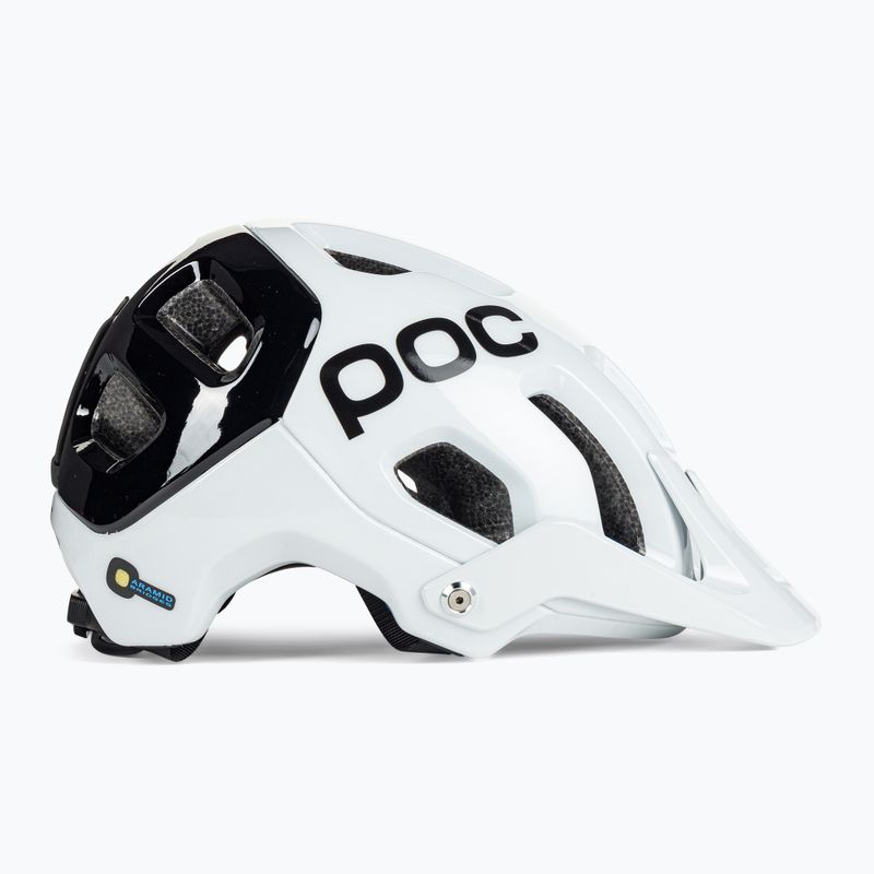 Fahrradhelm POC Tectal Race SPIN hydrogen white/uranium black 3