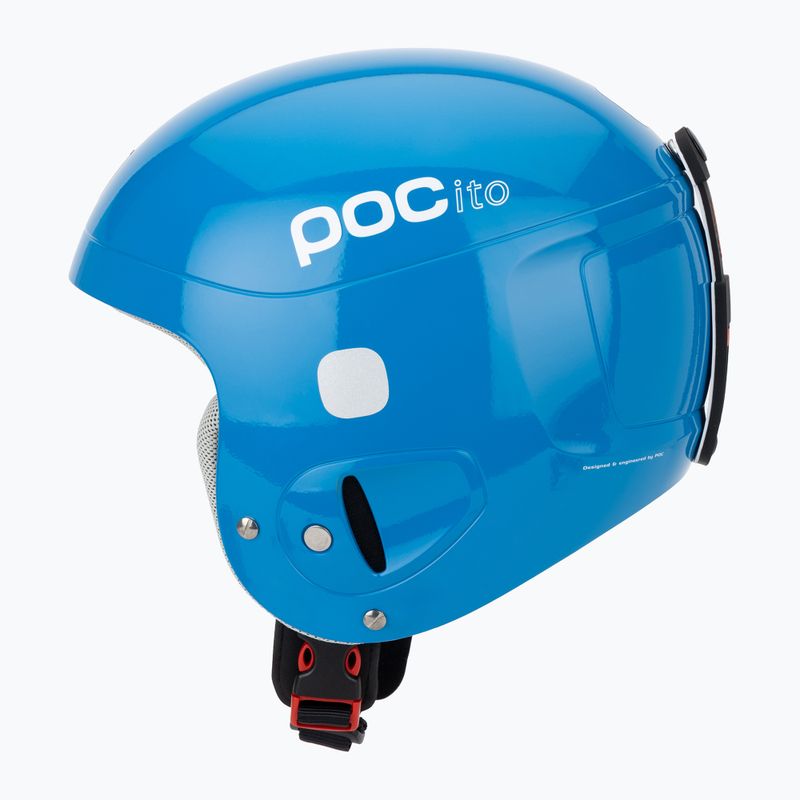 Skihelm Kinder POC POCito Skull fluorescent blue 3