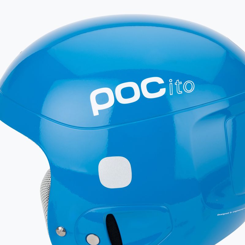 Skihelm Kinder POC POCito Skull fluorescent blue 7