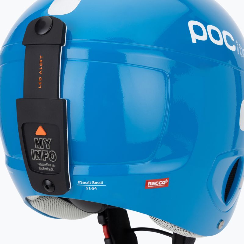 Skihelm Kinder POC POCito Skull fluorescent blue 9