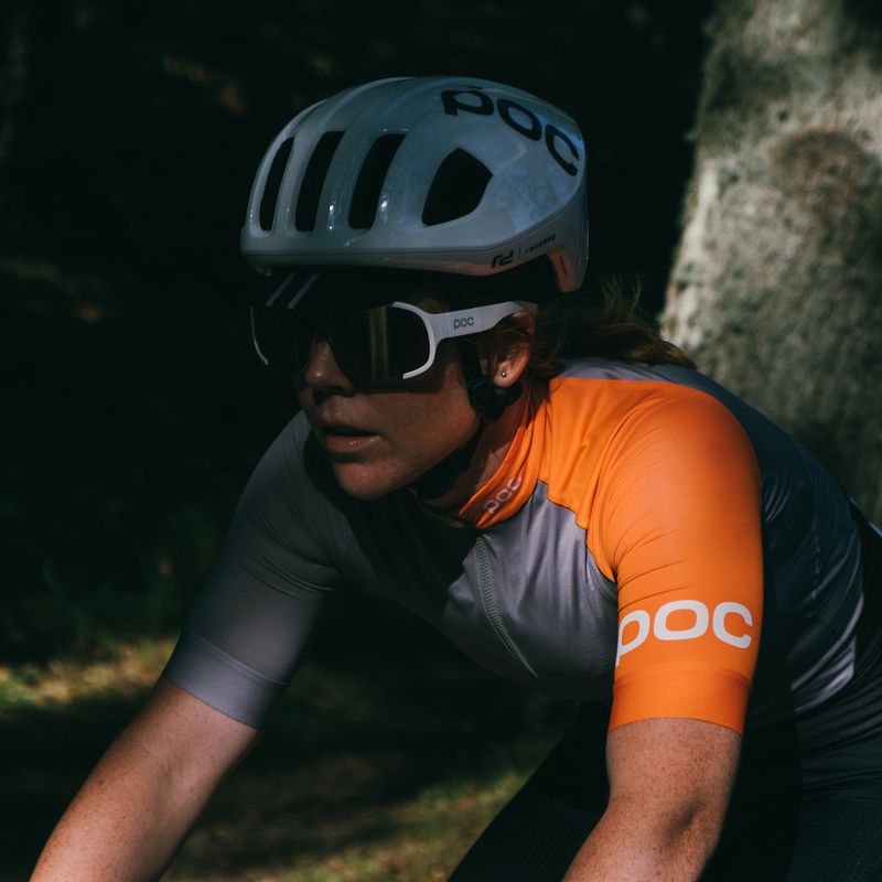 Fahrradbrille POC Aspire hydrogen white/clarity road silver 8