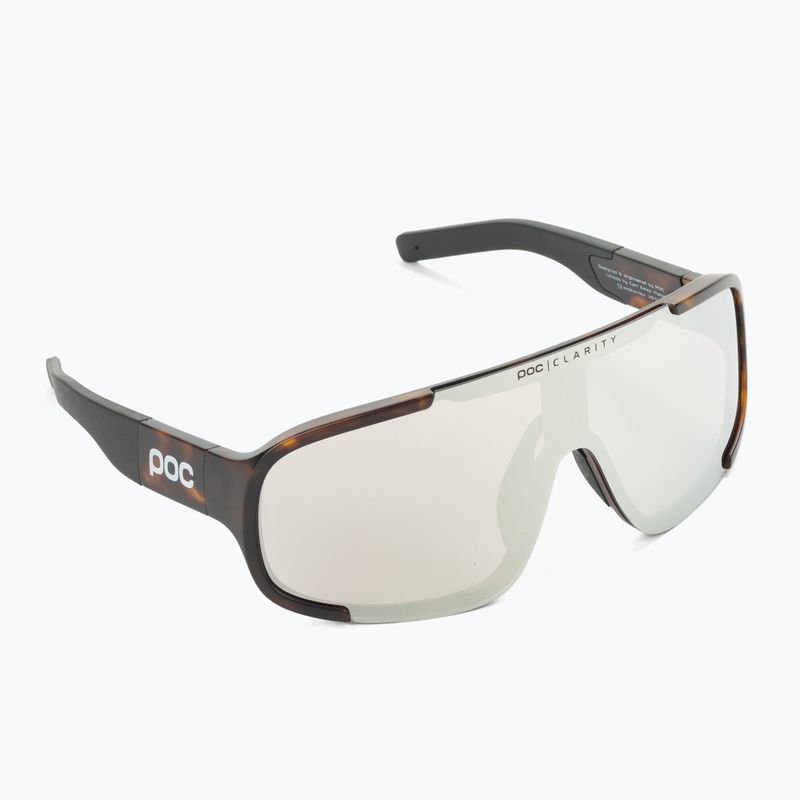 Fahrradbrille POC Aspire tortoise brown/violet/silver mirror