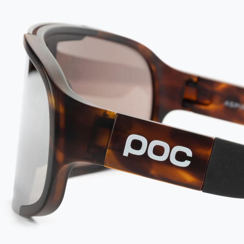 Fahrradbrille POC Aspire tortoise brown/violet/silver mirror 4
